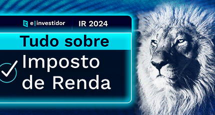 Imagem de um leão e texto sobre imposto de renda