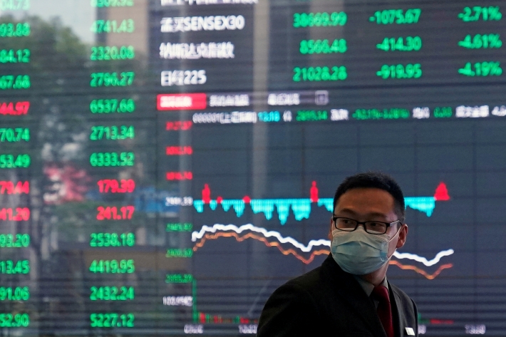 Bolsas da Ásia fecham em baixa, seguindo temor em NY por inflação