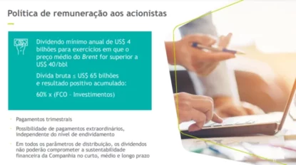 Política de preços da Petrobras. Fonte: Petrobras RI