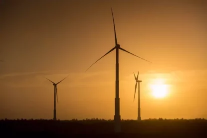 Usina de Energia Eólica (UEE) em Icaraí, no Ceará (CE).