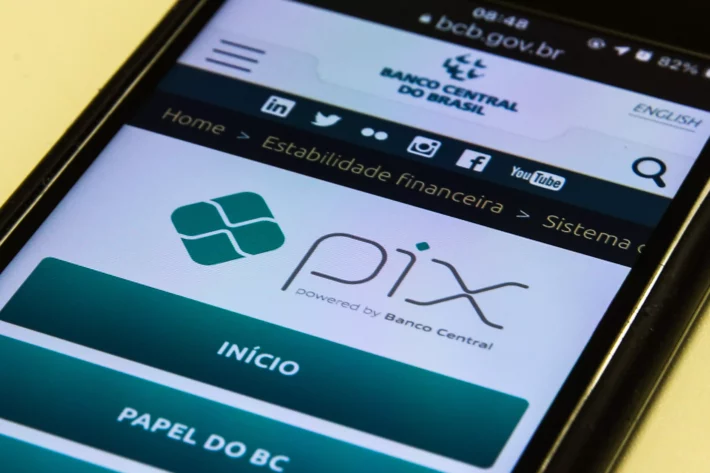 Pix: meio de pagamento instantâneo criado pelo Banco Central (BC).