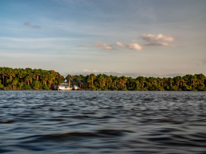 margens do rio Oiapoque no Amapá