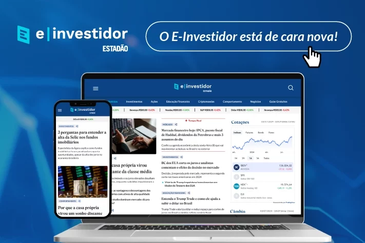 E-Investidor estreia site reformulado com novas ferramentas e página de cotações