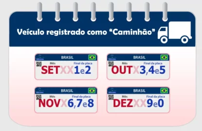 Calendário pagamento para Caminhão.