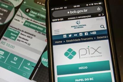 Informações sobre o Pix no site do Banco Central