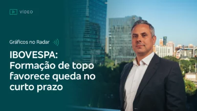 Gráficos no Radar: Formação de topo favorece queda do Ibovespa no curto prazo