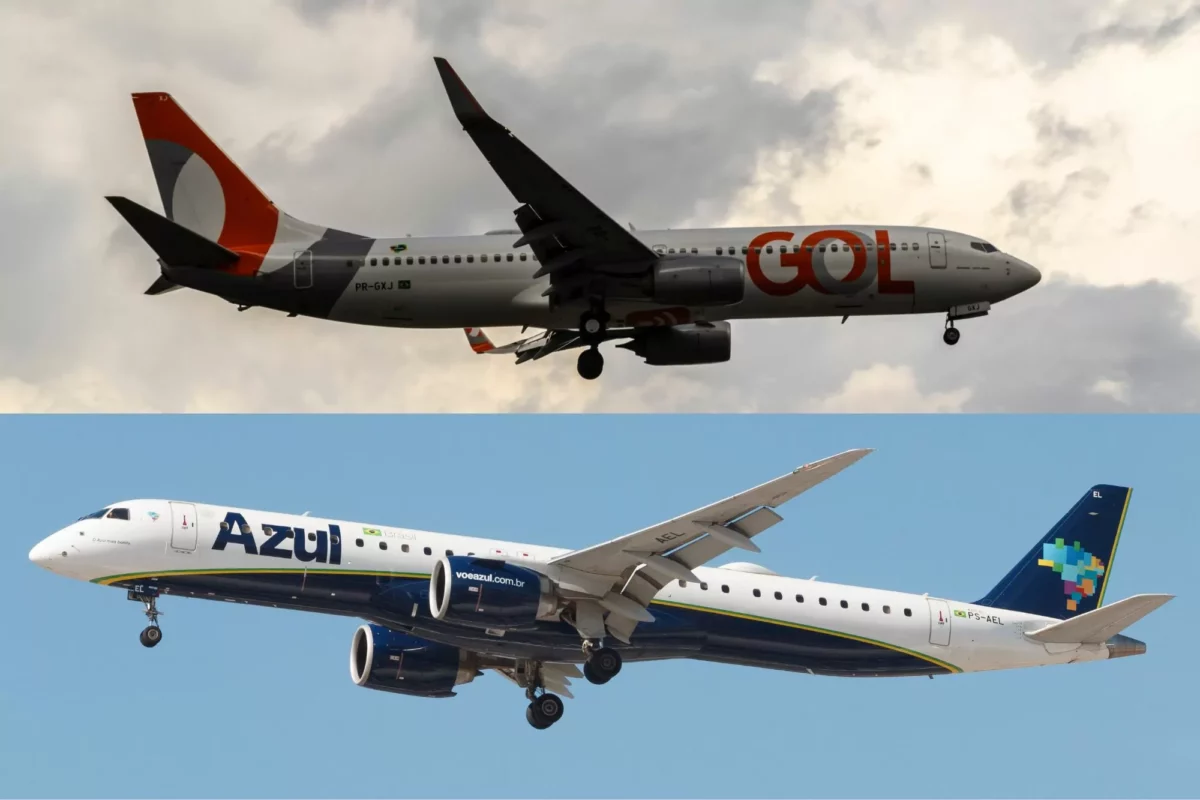 Gol (GOLL54) dispara e Azul (AZUL54) afunda com diluição: por que o mercado trata as aéreas de forma oposta
