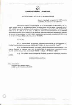 Documento em PDF que surge quando o investidor tenta acessar o site do Will Bank (Foto: próprio site do banco)