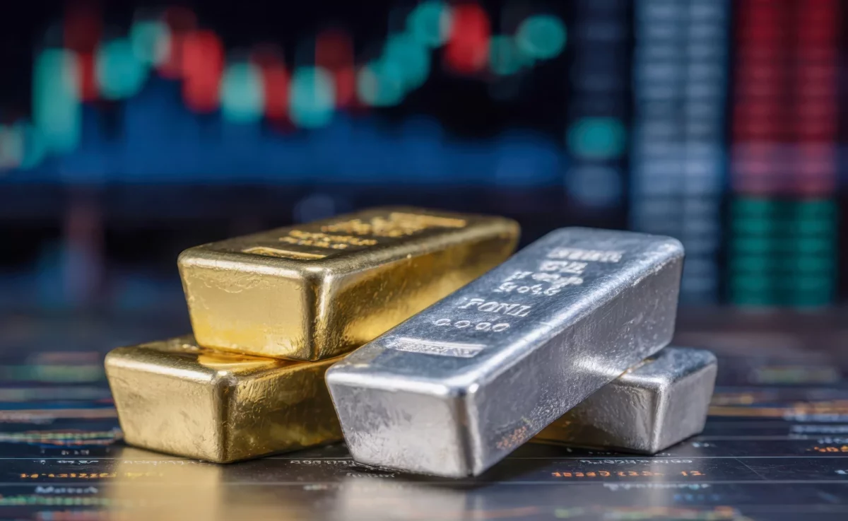 Ouro e prata caem forte após rali histórico. O que explica a queda?