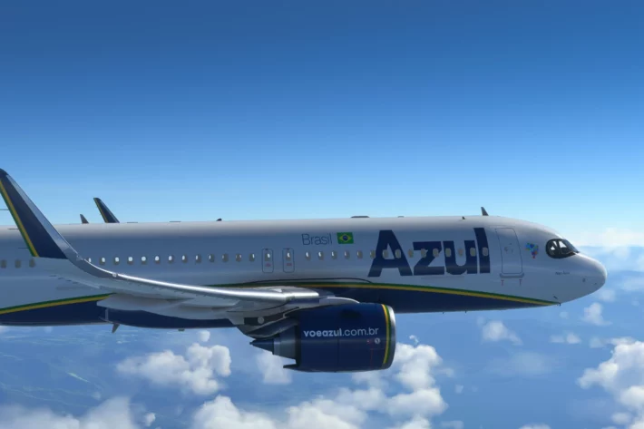 A&ccedil;&otilde;es da Azul (AZUL53) lideram as quedas da bolsa. (Imagem: Adobe Stock)