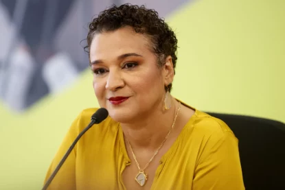 Tarciana Medeiros, presidente do BB, comenta sobre o FGC ser um "condomínio fechado" durante coletiva (Foto: Nilton Fukuda)
