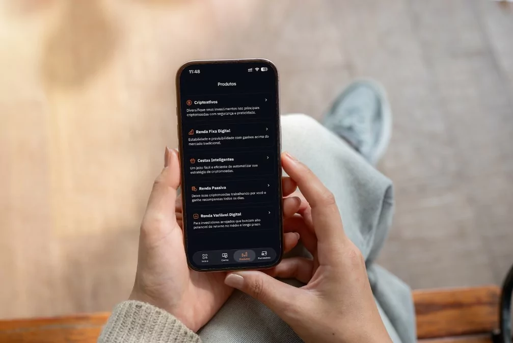 Mercado Bitcoin lança campanha com cashback de até 5% em Bitcoin entre 4 e 6 de fevereiro, com mais de 15 ativos digitais, incluindo criptomoedas e renda fixa digital. | Divulgação Mercado Bitcoin