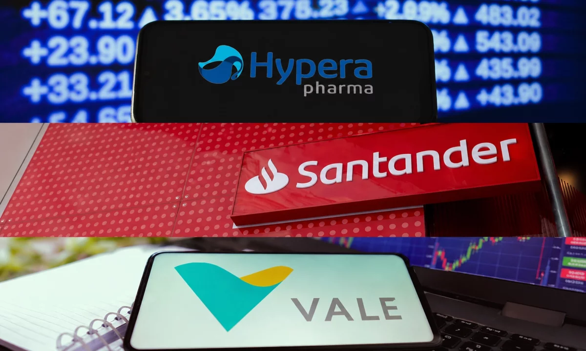 Após balanços, Vale (VALE3) tem uma das maiores quedas do Ibovespa e Santander (SANB11) recua