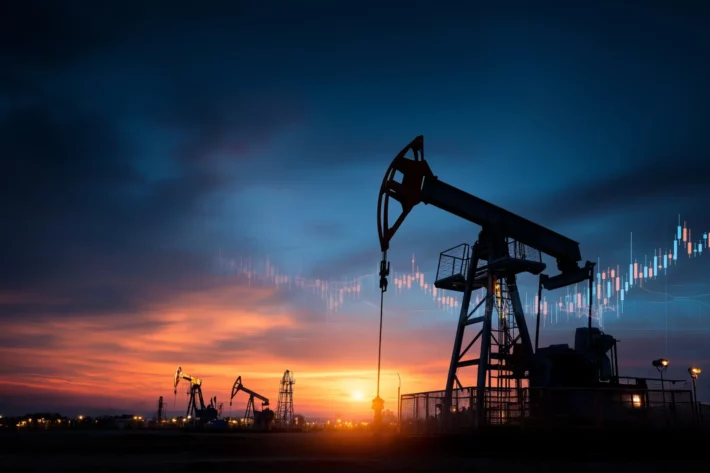 O petr&oacute;leo oscila nesta sexta-feira com incertezas sobre um acordo entre EUA e Ir&atilde;. Brent sobe enquanto mercado acompanha tens&atilde;o em Ormuz e risco para a oferta global. (Imagem: Adobe Stock) 