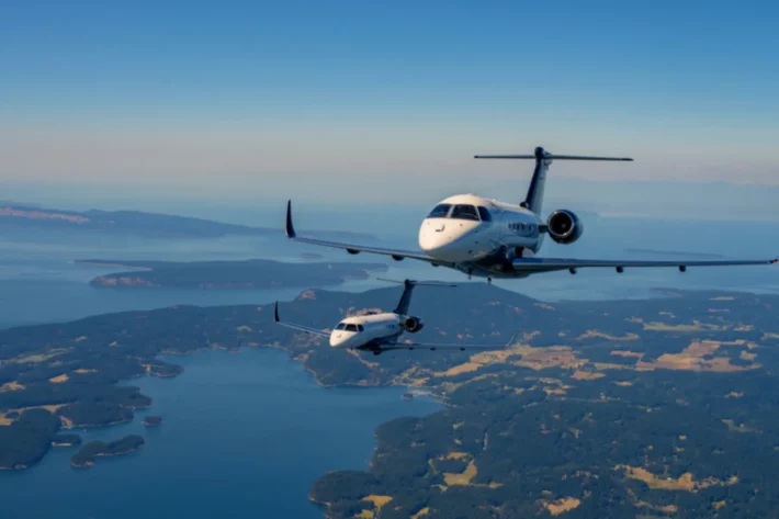 Bradesco aposta em clientes de alta renda com nova linha de financiamento em d&oacute;lar para jatos executivos, apresentada no Catarina Aviation Show 2026. (Imagem: Adobe Stock)