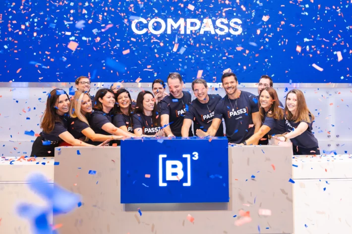 Compass (PASS3) estreou na B3 nesta segunda-feira (11). Foto: Divulga&ccedil;&atilde;o/B3/Cau&ecirc; Diniz 