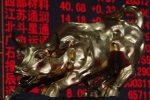 Touro na bolsa de valores de Shenzhen (Tyrone Siu/Reuters)