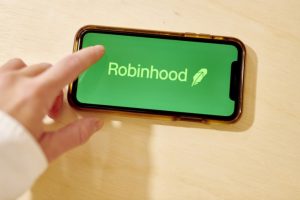 O app de serviços financeiro Robinhood (Foto: Gabby Jones/Bloomberg)