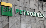 Logo da Petrobras no prédio da empresa