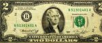 Imagem de uma nota de dois dólares